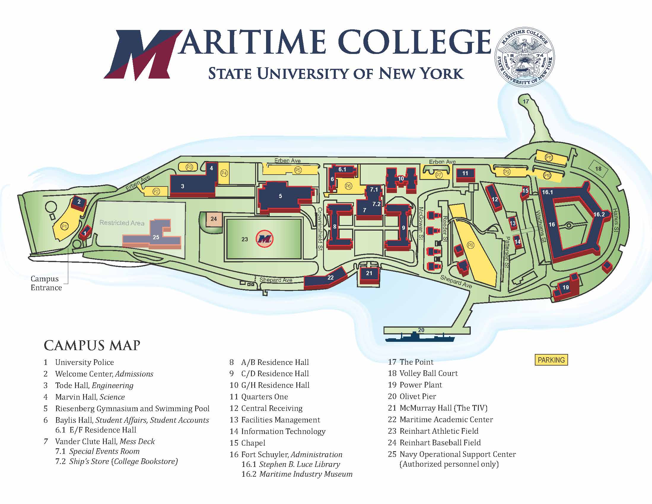 Campus Map SUNY Maritime College