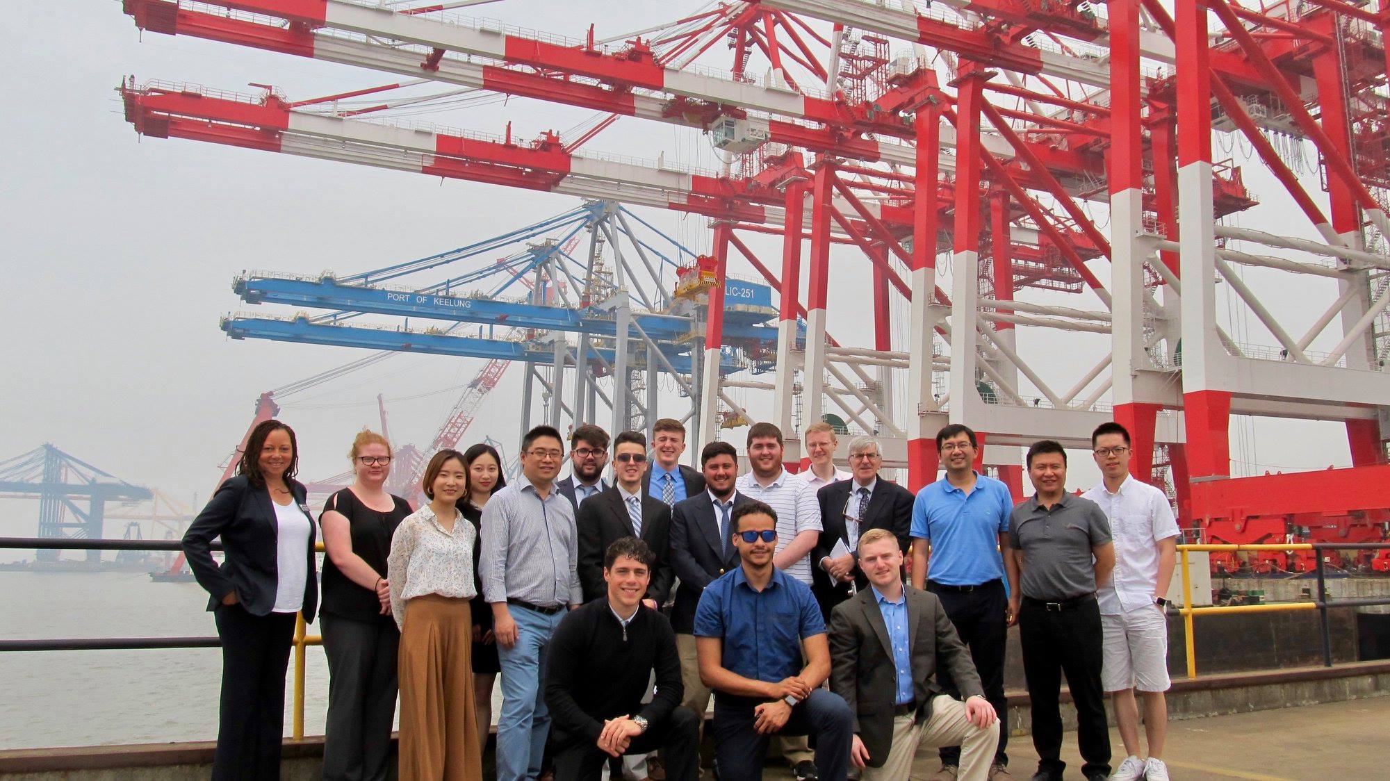ITT students visiting a port