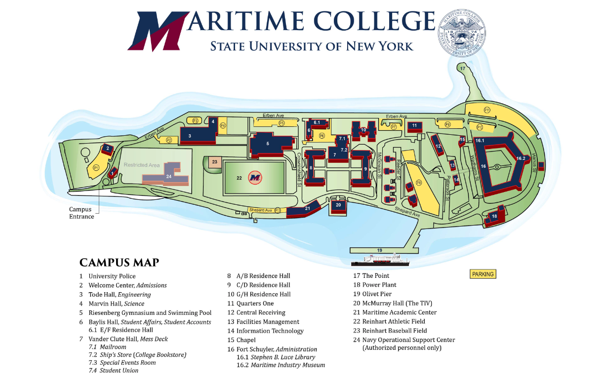 Maritime College Campus Map