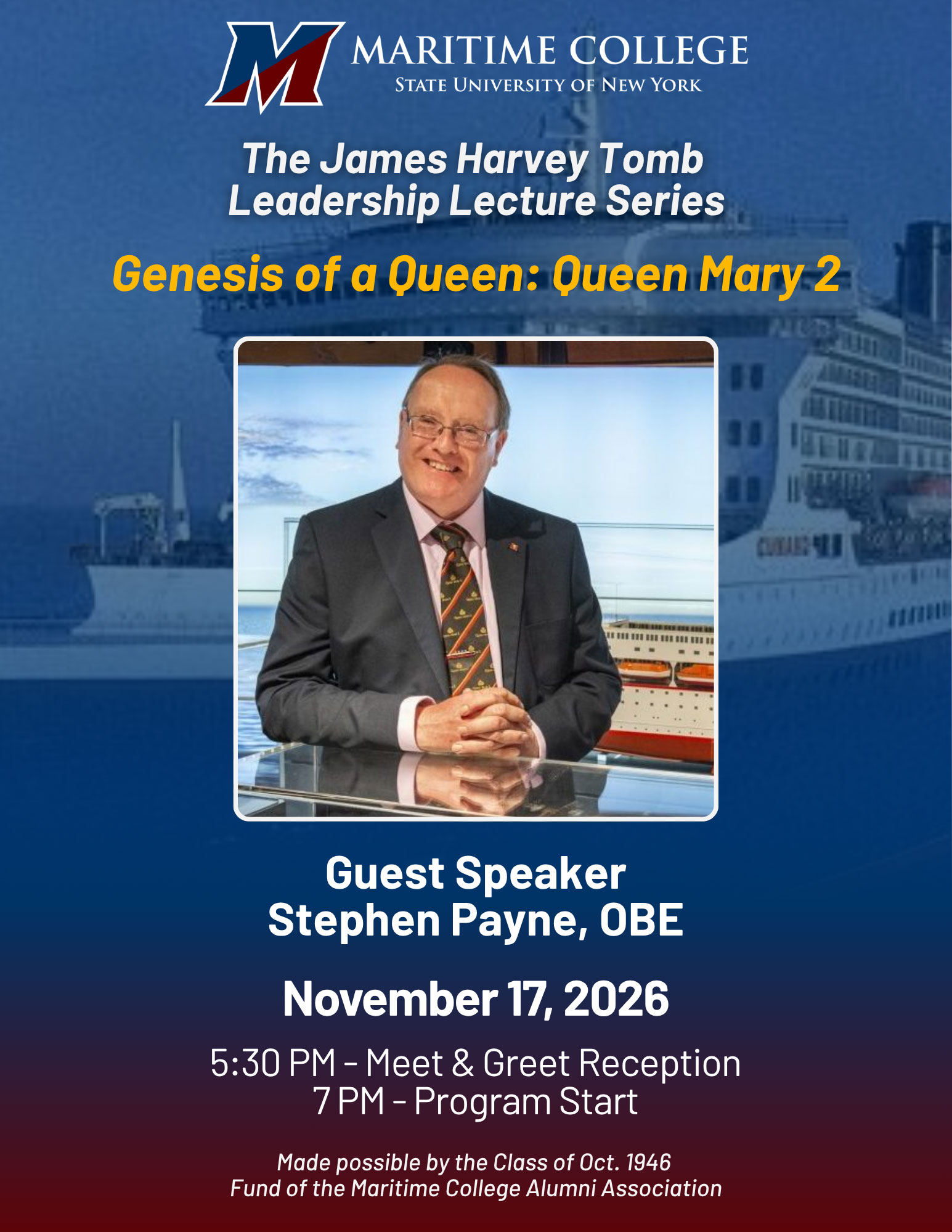 Stephen Payne, OBE - Genesis of a Queen: Queen Mary 2