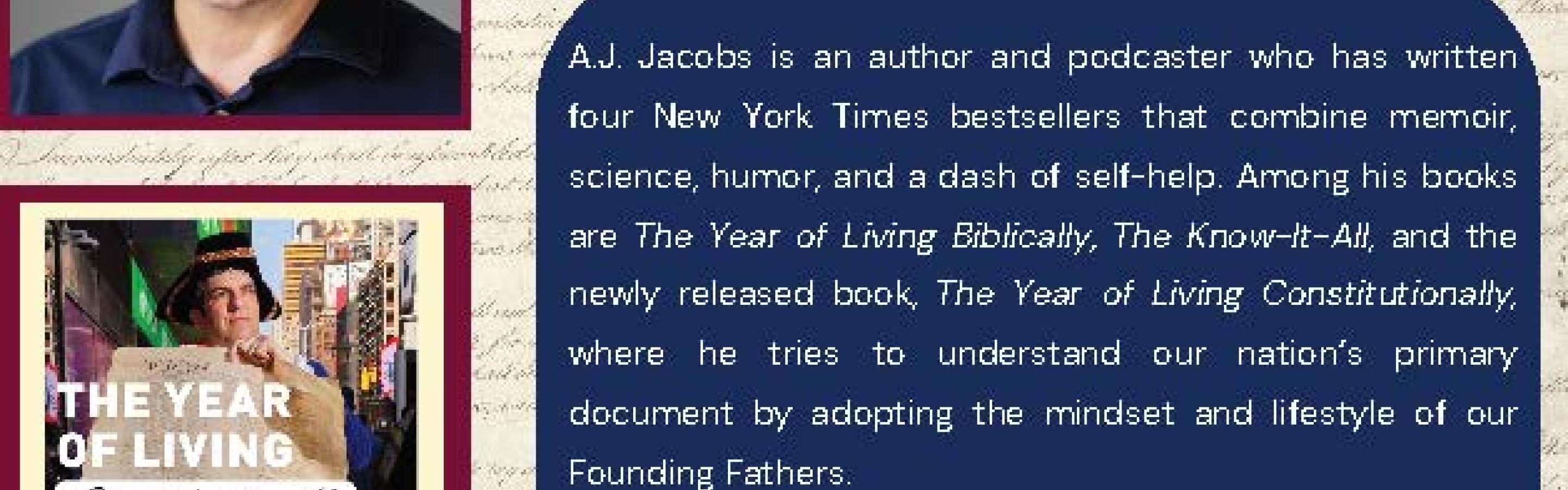 Constitution Day - Meet the Author A.J. Jacobs