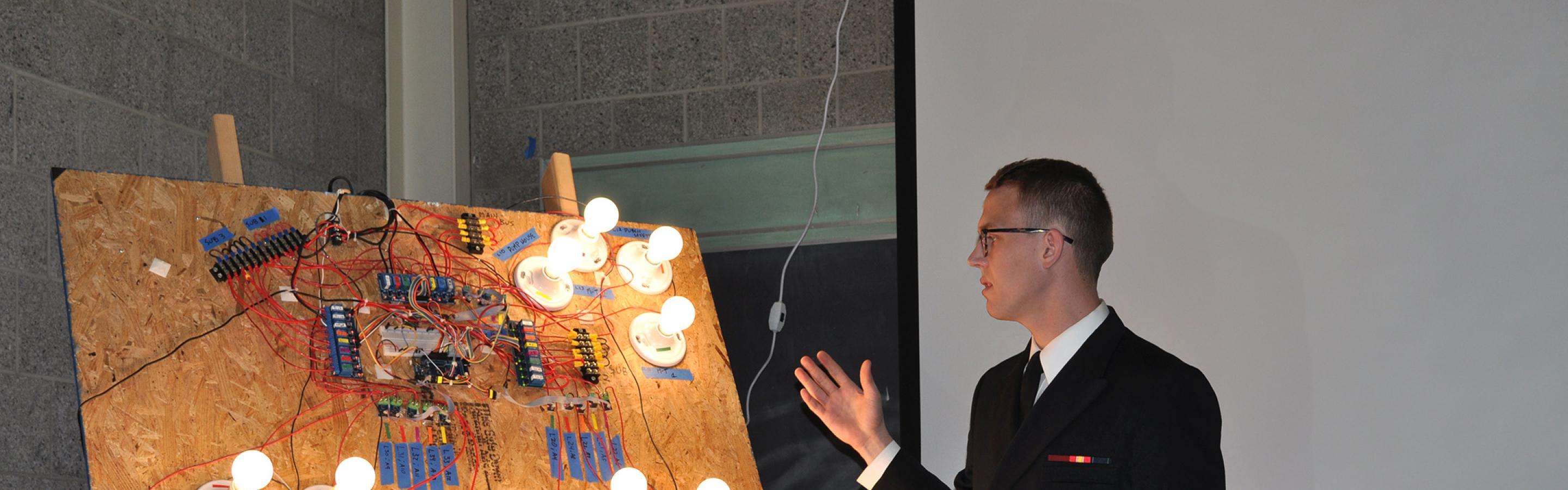 Person presenting a tool