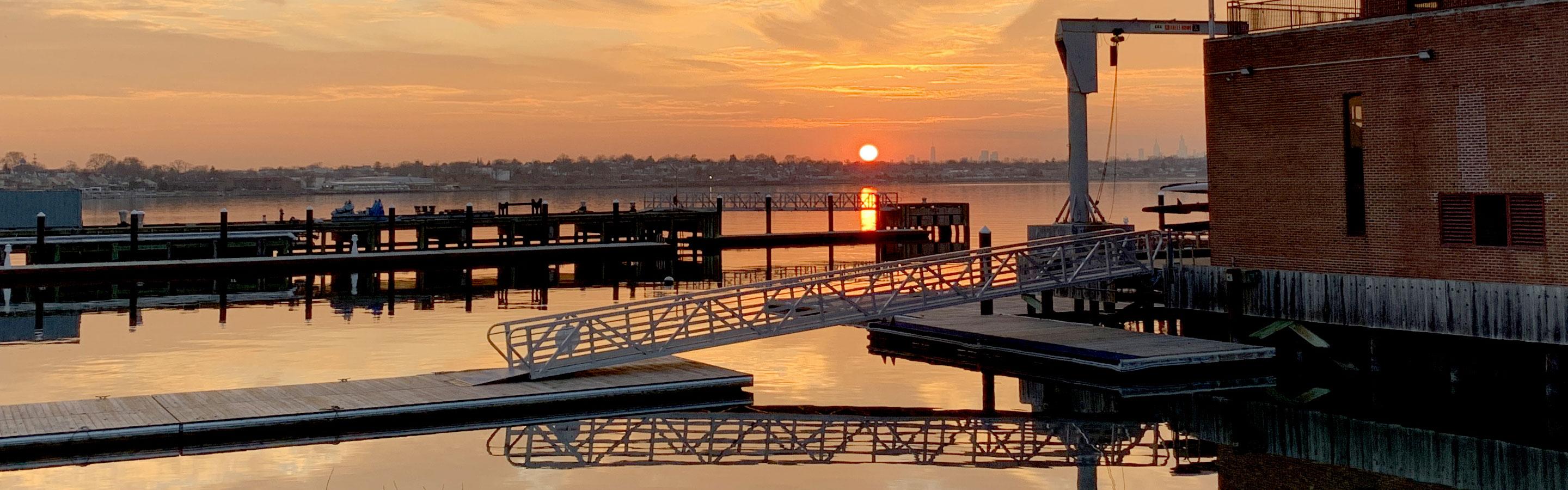 SUNY Maritime College Waterfront - Sunset