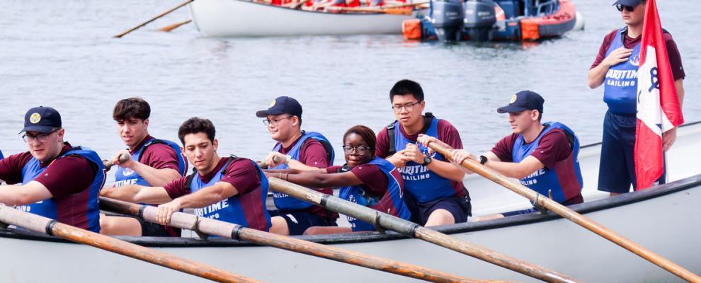 Maritime College Hosts Annual George C. Previll Memorial Inter-Maritime Academy Monomoy Race