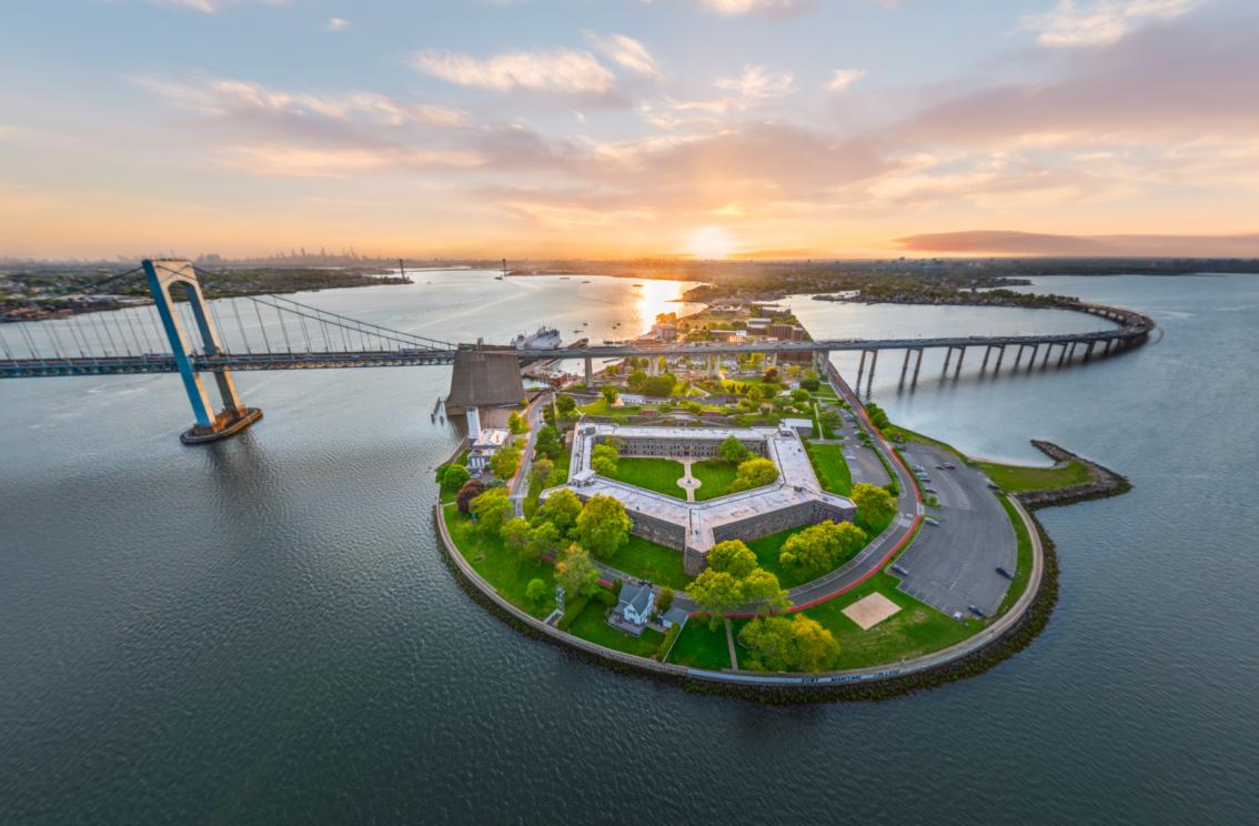 Aerial View of Fort Schuyler