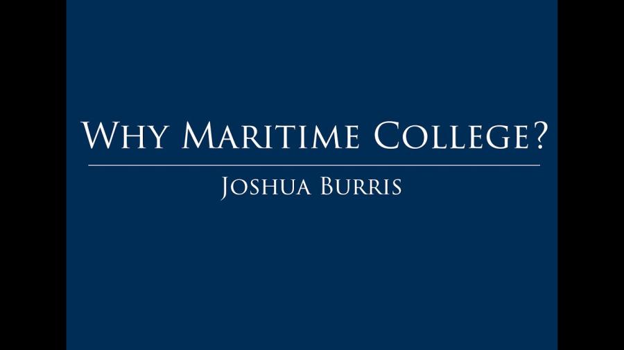 Why Maritime: Joshua Burris