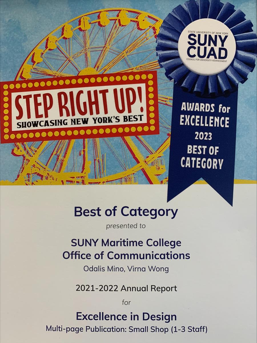 SUNY CUAD Award 2023 SUNY CUAD Award 2023