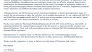 Letter from the Provost