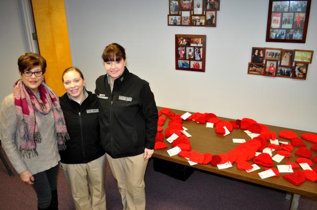 Donated hats for the American Heart Association Donated hats for the American Heart Association