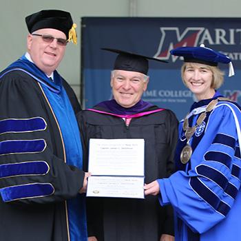 Capt. James C. DeSimone Awarded Honorary Doctoral Degree Honorary Degree Recipient James DeSimone