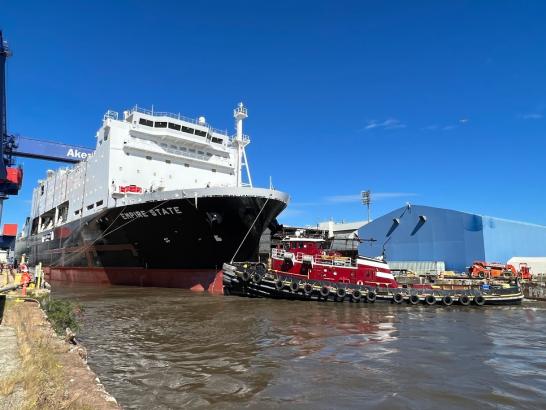 Empire State Seven Launches at Philly Shipyard TSES VII Launch at Philly Shipyard